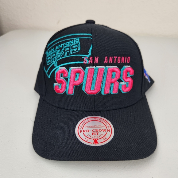 San Antonio Spurs NBA Draft 1996 Shadow Mitchell & Ness Hat Snapback Cap - Picture 5 of 9